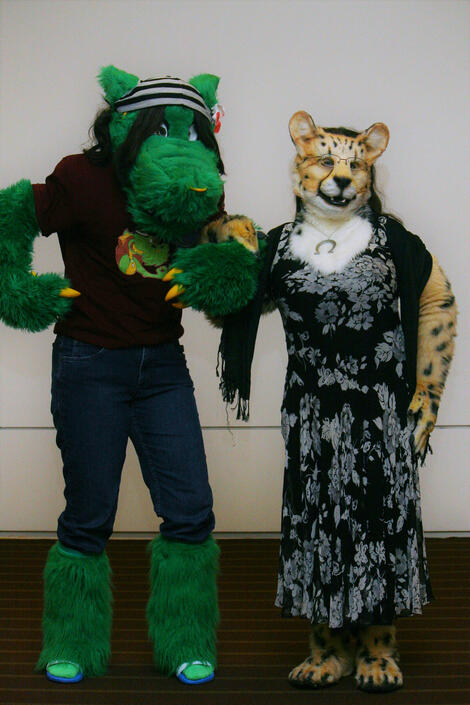 Shetani with Nessie the sea monster