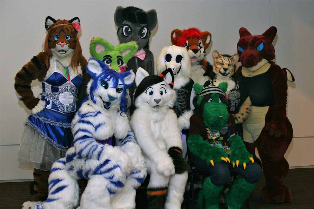 Group shot from the furry femme photoshoot