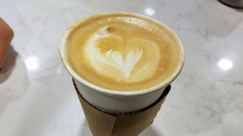 A chai tea latte A chai tea latte