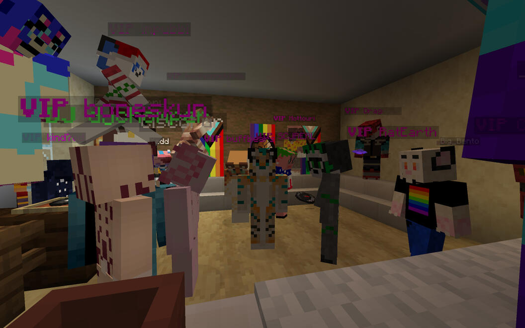 A furcon in Minecraft
